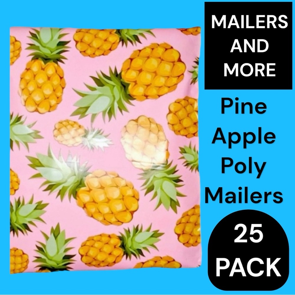 25 10X13 Poly Mailers Pineapple PRICE IS FIRM - Picture 3 of 15